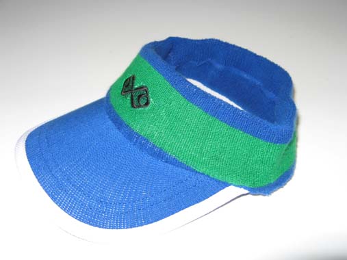 Green Band Blue Visor Cap for Sports