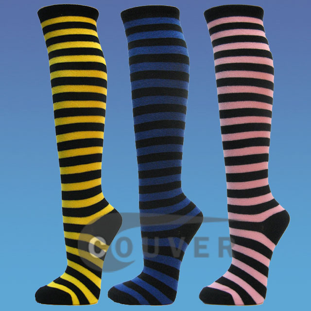 Couver Striped Fashion Knee Sock