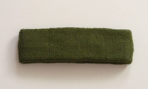 Army Green Head Sweatbands (Sweat Headbands) Wholesale 12PIECE