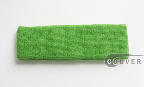 Bright Lime Green Head Sweatband (Headbands) Wholesale 12PIECES