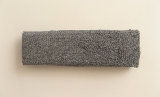 Charcoal Grey Sports Head Bands Plain Style Wholesale 12piece