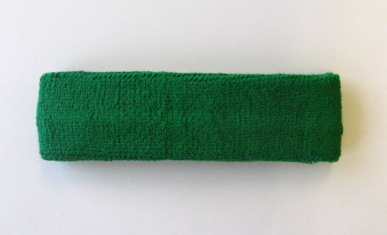 Green Athletic Head Sweatband (Sweat Headband) Wholesale 12PIECE