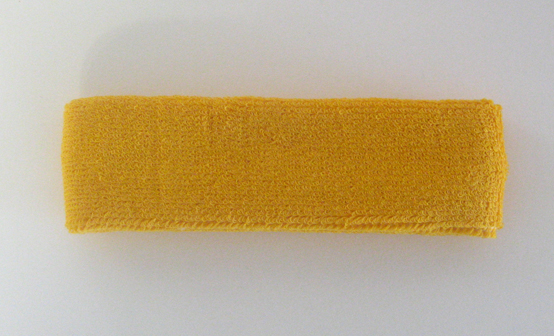 Golden Yellow Head Sweatband (Sweat Headbands) Wholesale 12PIECE