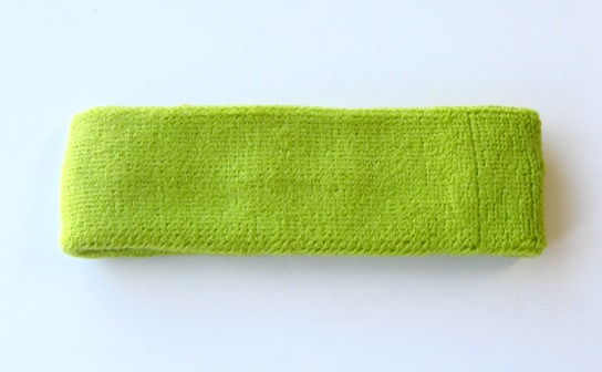 Lemon Lime Green Head Sweatband (Sweat Headband) Wholesale 12PCS