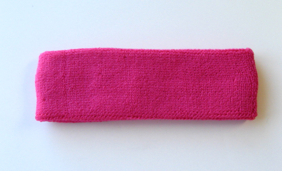 Hot Pink Head Sweatbands (Sweat Headbands) Wholesale 12PIECE