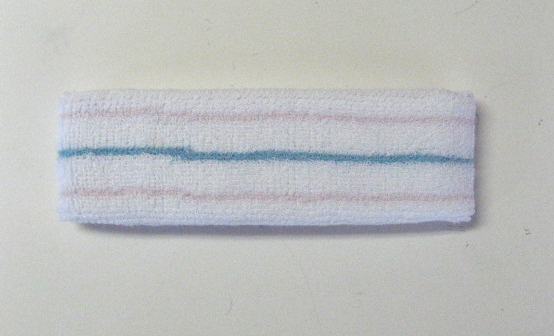3line Tennis Sweat Headband Light-Pink Lightblue [12pieces]