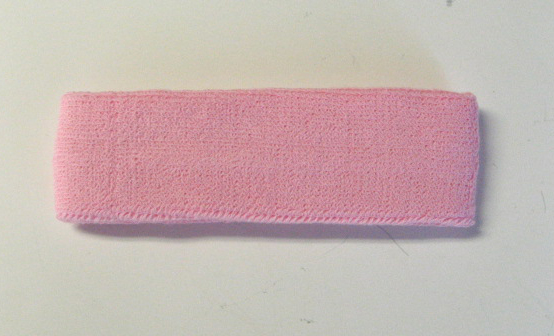 Light Pink Head Sweatbands (Sweat Headbands) Wholesale 12PIECES