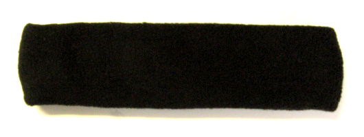 Wholesale Long wide thick Black Sports Headbands Pro [6pieces]