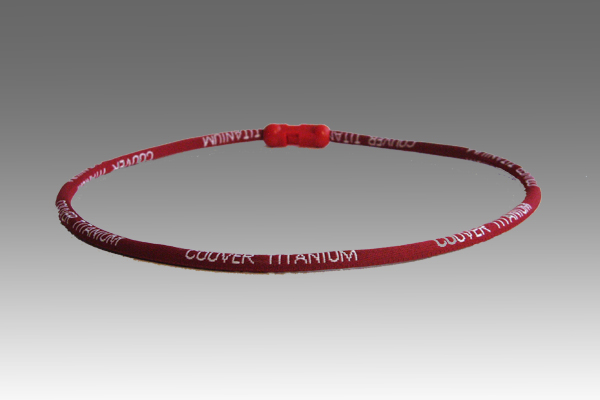 Maroon Titanium Germanium Far-infrared Couver Power Necklace