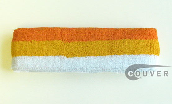 Orange Golden Yellow White 3Color Headbands [12pieces]
