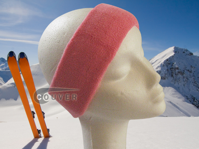 Couver Pink Ski Snowboard Winter Headbands Wholesale 2PCS