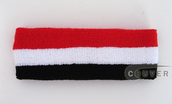 Red white black Stripe Head Sweatband Wholesale 12PIECES