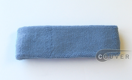 Steel Blue Athletic Head Sweatband (Headband) Wholesale 12PIECES