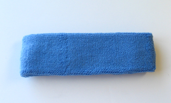 Steel Blue Sport Sweat Head Band Plain Style Wholesale 12pieces