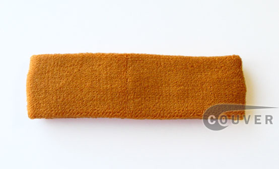 Tan Athletic Head Sweatbands (Sweat Headband) Wholesale 12PIECES