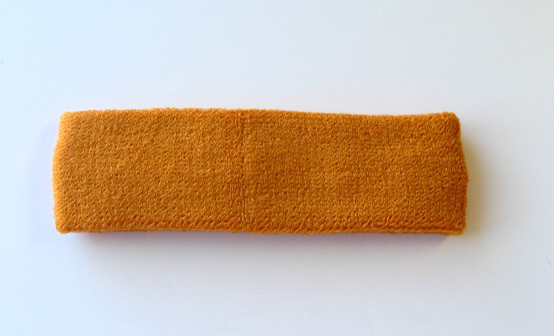 Tan color Sports Sweat Headband Plain Style Wholesale [12pieces]