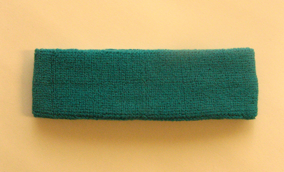 Teal head sweatbands (sweat headbands) wholesale