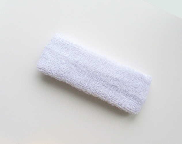 White baby toddler kids sports headbands wholesale