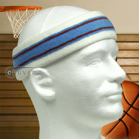 Basketball Head Band Pro Multi-color White Light-Blue Red 3PCS