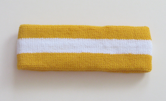 Yellow white yellow wholesale headband sweat 2color striped