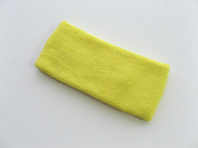 Bright Yellow 3"inch Wide Head Bands Spa [3pieces]