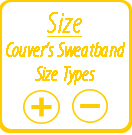 couver's sweatbands size types