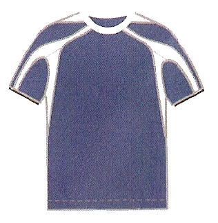 Navy White Mens & Youth Short Sleeve Soccer Jersey