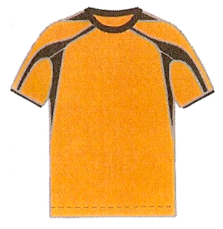 Orange Black Men's and Youth's Short Sleeve Soccer Jersey