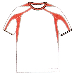 White Scarlet Men's & Youths Short Sleeve Soccer Jersey