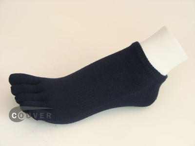Navy Blue no show 5Finger Toe Socks Wholesale from Couver, 6PAIR