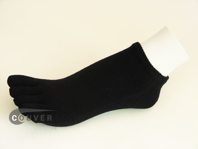 Black no show 5Finger Toe Socks Wholesale from Couver, 6PAIRS