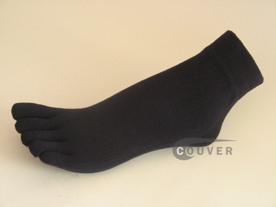 Navy Blue 5finger Ankle Toe Socks from COUVER Wholesale, 6PRs