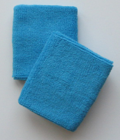 Sky Blue Wrist Sweatbands (Athletic Wristbands) Wholesale 6PAIRS