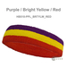 Couver Triple Color Striped sports head sweatbands Wholesale[12 pieces]