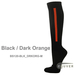 Couver Premium Quality Baseball Black Knee High Socks w/ Vertical Stripe