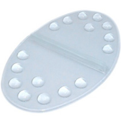 Oval stomp pad clear for snowboard