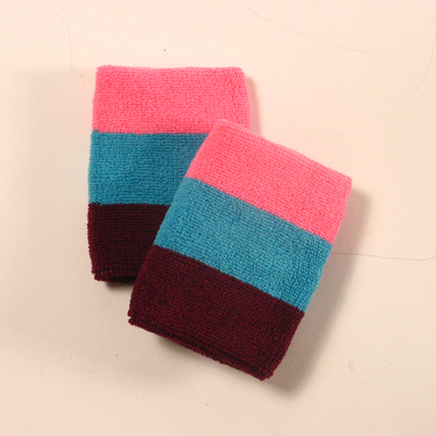 Pink sky blue maroon sweatbands for sports