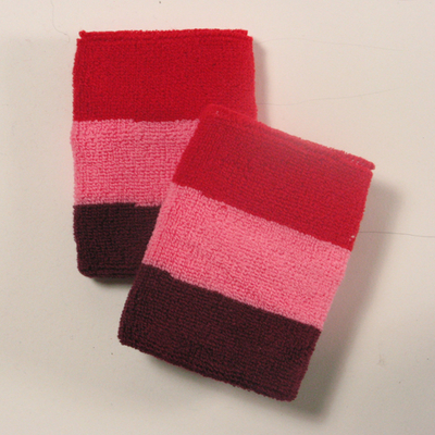 Red pink maroon sweatbands for sports