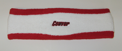 Couver White w/ Red edge Stripe Headband [1piece]