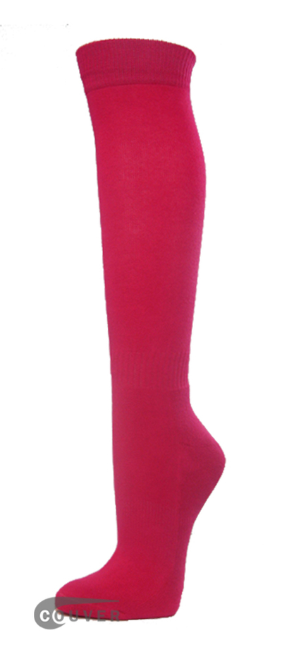 Hot Pink Couver WHOLESALE Premium Quality Sports High Sock 1Dozen