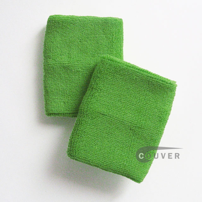 Bright Lime Green Wrist Sweatband (Wristbands) Wholesale 6PAIRS