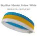 Couver Premium Quality White Bottom 3Color Head Sweatbands 12PCs pack