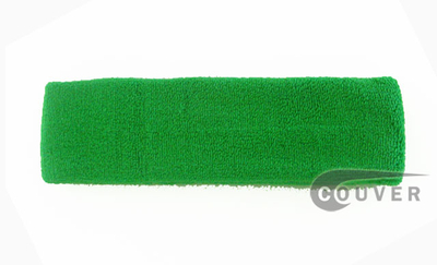 Large Bright Green Head Sweatbands Pro 3PIECES