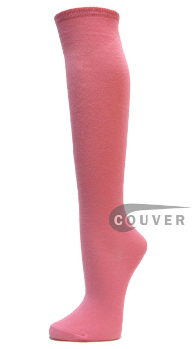 Pink Cotton Fashion/Casual Knee High Socks from Couver 6PAIRS