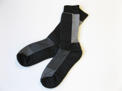 Black trecking socks mid calf