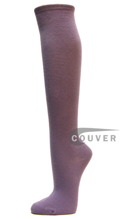Lavender Cotton Fashion/Casual Knee High Sock from Couver 6PAIRS