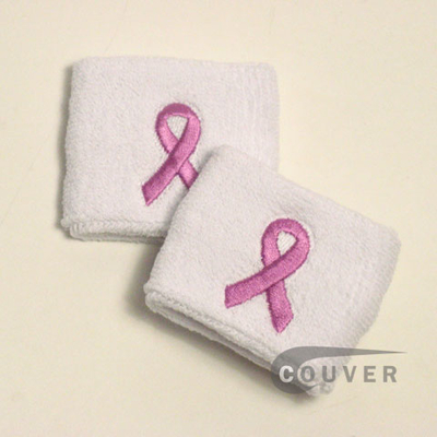 Purple Ribbon Logo Cancer Awareness Sweat Wristband Wholesale 6PRS