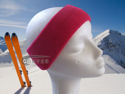 Couver Hot Pink Ski Snowboard Winter Headbands Wholesale 2PCS