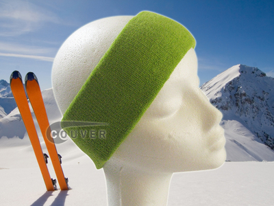 Couver Lime Green Ski Snowboard Winter Headbands Wholesale 2PCS