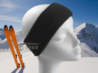 Couver Black Ski Snowboard Winter Headbands Wholesale 2PCS